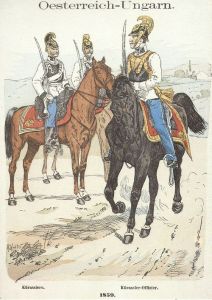 Почтовая карточка (открытка) «Австро-венгерские кирасиры. 1859 г.» ― Sergeant Online Store